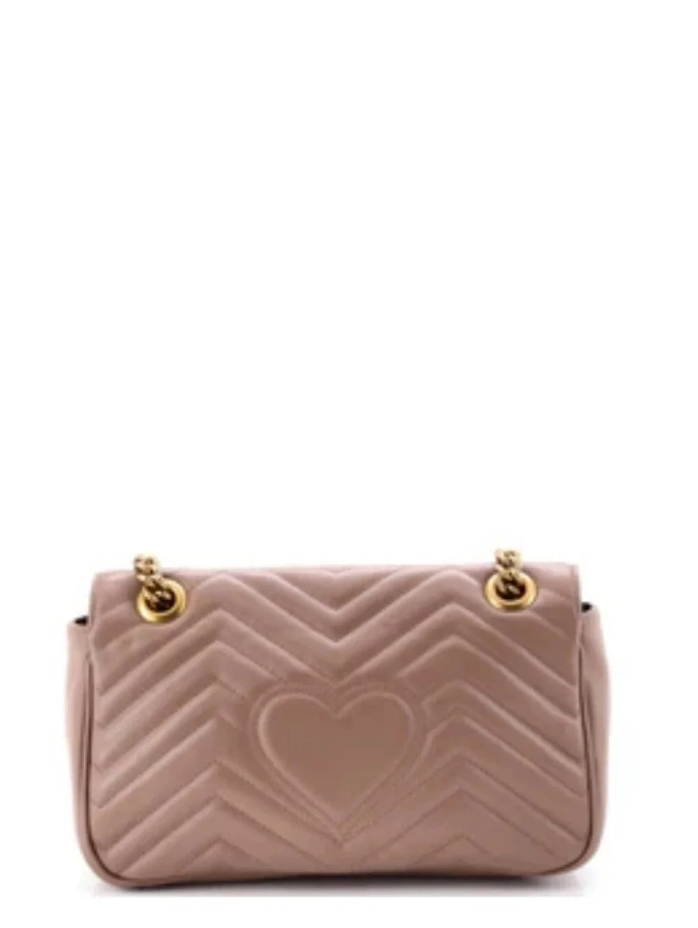 Gucci Marmont Quilted Leather Shoulder Bag - Dusty Pink - Picture 2 of 4